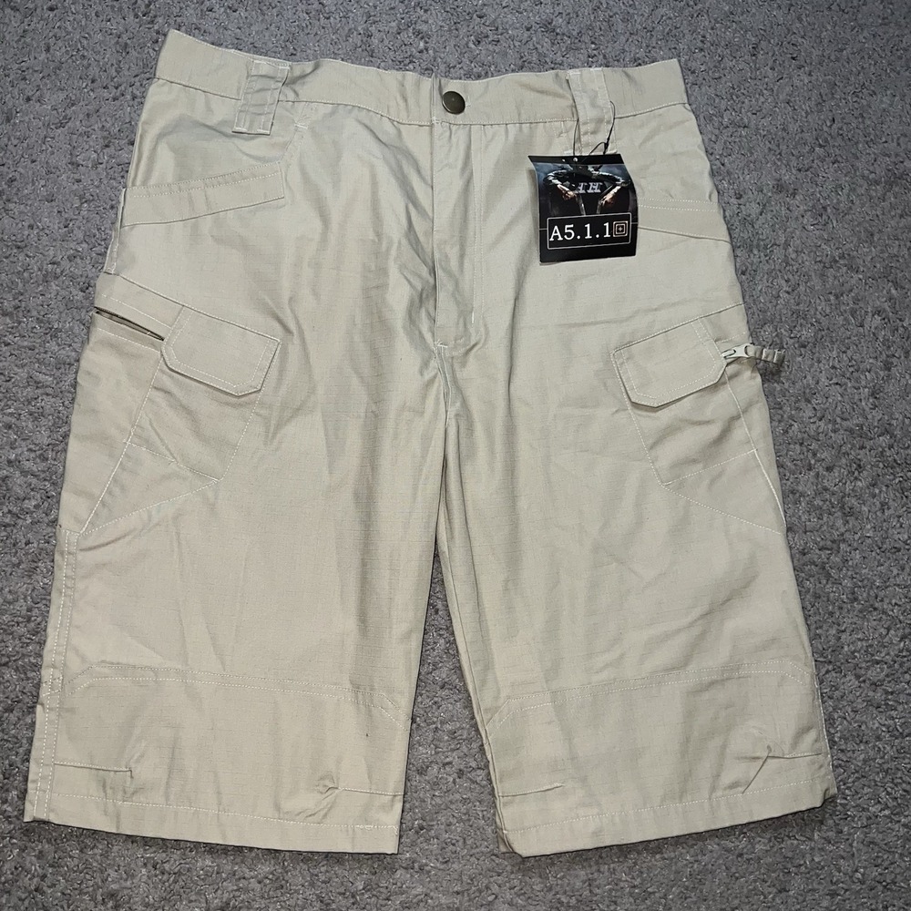 NWT 5.11 Tactical Series Men Shorts 36 Beige Cargo Canvas Style